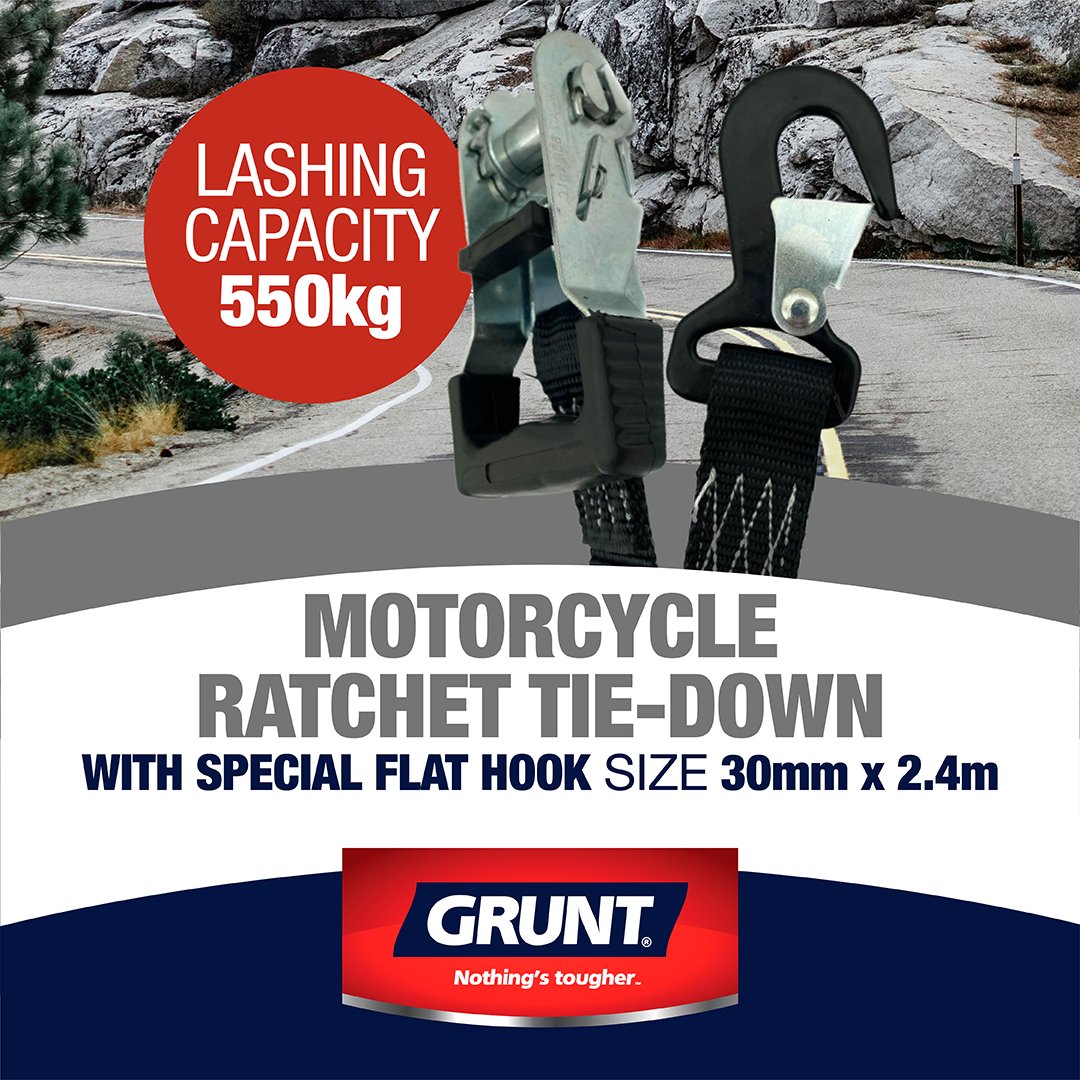 usegrunt's tweet photo. Grunt Motorcycle Ratchet Tie-Downs
The Motorcycle Ratchet Tie-Downs are quick, easy and safe way to secure a load. Ratchet Tie-Downs can apply a measured amount of tension and lock to help prevent accidental release.
Available at https://t.co/TDvm0cHOjT https://t.co/q4r25eooP1