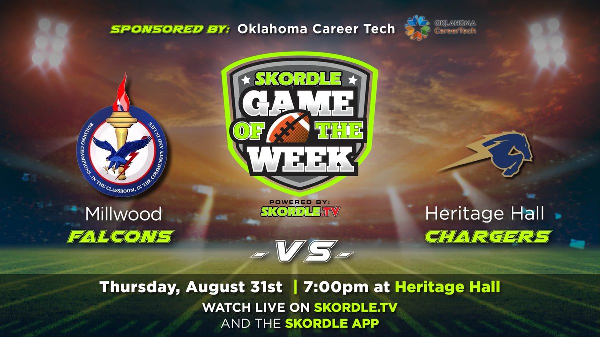 Skordle App (@skordle) on Twitter photo Future #Sooners teammates are foes for a night as <a href="/TeamMillwoodFB/">Millwood Football</a> & <a href="/jaden_nickens/">Jaden Nickens</a> travel to <a href="/TheHallFootball/">Charger Football</a> featuring <a href="/theandybass/">Andy Bass</a>. THE <a href="/markrsports/">Mark Rodgers</a> & Adam Diesselhorst will have the call. #okpreps (1/2) Future #Sooners teammates are foes for a night as <a href="/TeamMillwoodFB/">Millwood Football</a> & <a href="/jaden_nickens/">Jaden Nickens</a> travel to <a href="/TheHallFootball/">Charger Football</a> featuring <a href="/theandybass/">Andy Bass</a>. THE <a href="/markrsports/">Mark Rodgers</a> & Adam Diesselhorst will have the call. #okpreps (1/2)