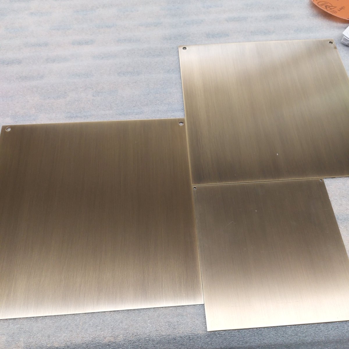 sylcloutier's tweet image. Some more samples done! #metal #brass #plating