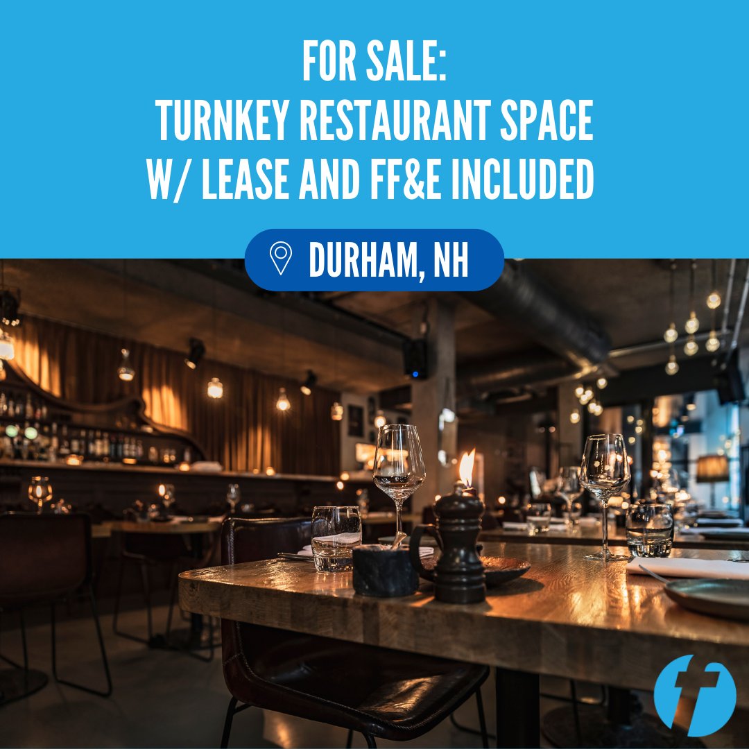 FirstStreetBB's tweet image. Looking to acquire a #turnkey restaurant space in downtown #DurhamNH?

This 6,000 sq ft #restaurant is located on Main Street adjacent to the #UNH campus. The current owner spent $1 million to renovate and expand this highly visible corner location.

firststreetbusinessbrokers.com/job/turnkey-re…