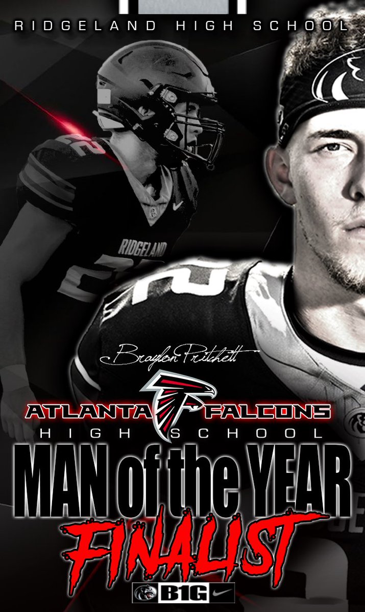 Beyond blessed to represent my team and school after being selected as a finalist for the Atlanta Falcons HS Man of the Year. Definitely wouldn’t be possible without great teammates, coaches, teachers, friends, and family. God is AWESOME <a href="/RidgelandHSFtbl/">Ridgeland Panthers Football</a>