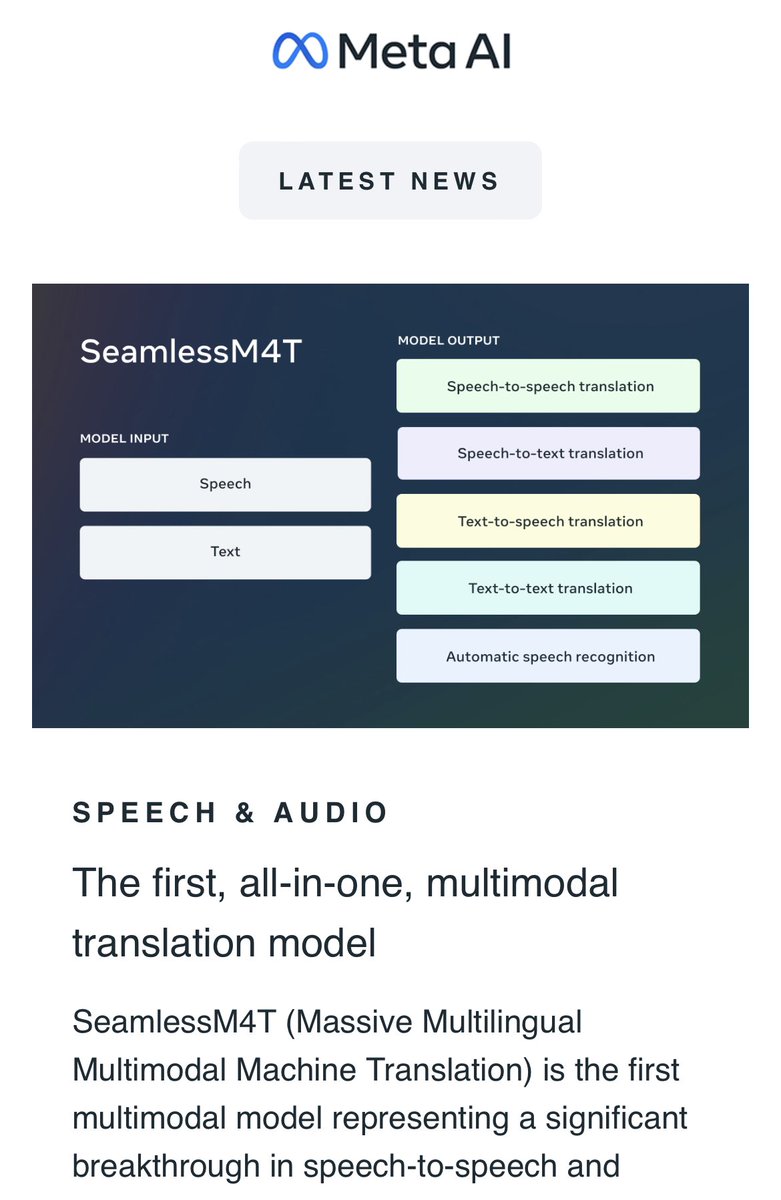 Our @MetaAI newsletter is out. Checkout our latest #AI research. 

🚀 Wanna learn more? Sign-up now: ai.meta.com/subscribe/