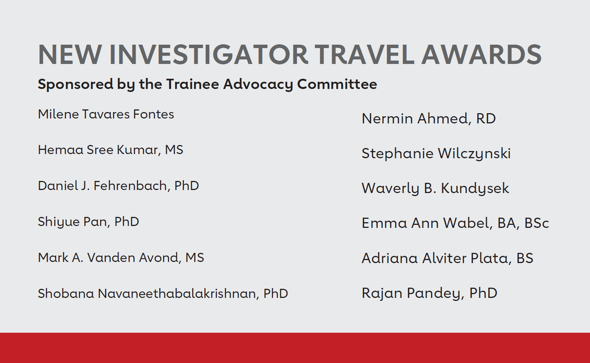 #Hypertension23 is 7⃣ days aways! Let's congratulate the winners of the New Investigator Travel Awards!