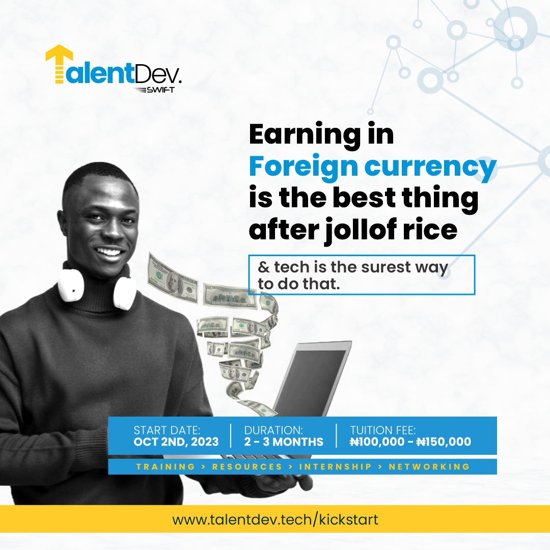 EOsubu's tweet photo. In the face of economic instability, many young Nigerians turn to a career in tech to build financial stability for themselves

Join that category of smart people and upskill your self in tech

You'll get training, resources, internship and networking access during this program