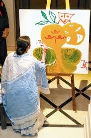 tapabratajana0's tweet photo. #DidYouKnow | #MamtaBanerjee could too do #Monlisa like Leonardo-Da-Vinci 

Nearly 300 paintings of her were sold in 2-3 exhibitions and Rs 9 crore was earned in total, each of them costing Rs 3 lakh.

#Painting #Artist #Art #creativity #WestBengal https://t.co/fcNdcaMdWD