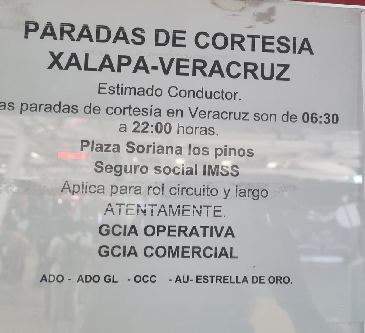 TheRafaFuentes's tweet photo. Oye @tuADO no sé porque tienen paradas de cortesía estipuladas en la ruta  Xalapa-Veracruz si sus conductores no las realizan, me sucedió el día de hoy por ADOGL unidad 8098, el conductor solo realizó 1 de las 2 paradas de cortesía y está es una situación bastante común. https://t.co/1SXEUKGRHE