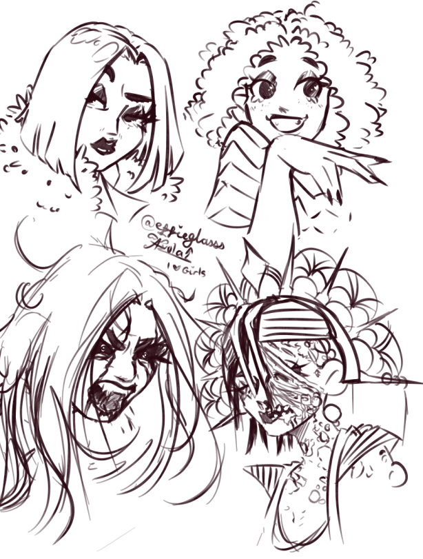 warm up doodles for little me