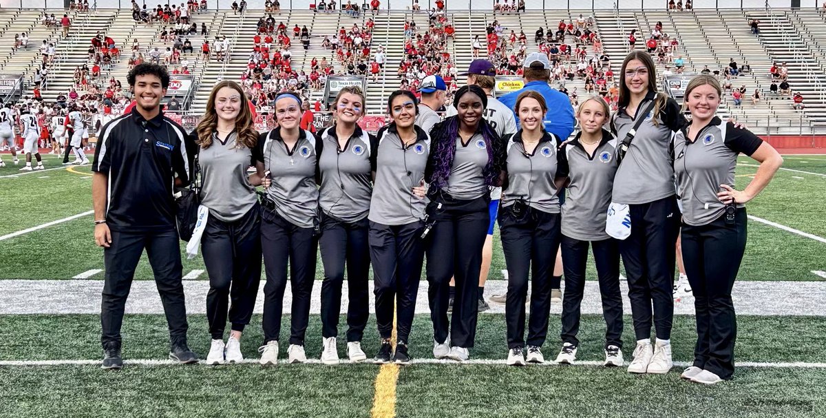 CHSspartansATC's tweet photo. A great start to the football season vs BHS with the best student athletic training aides on our sidelines… https://t.co/nJoZT9Usar