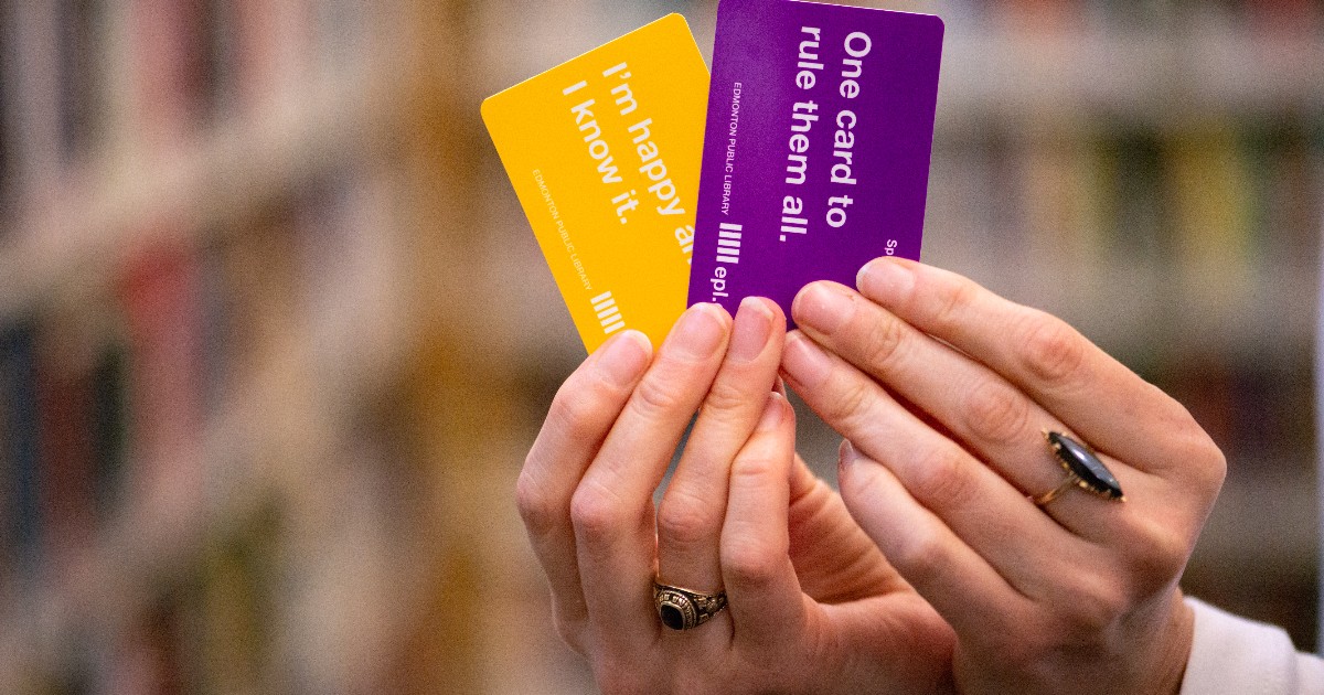 EPLdotCA's tweet photo. Do you know someone affected by the wildfires? We're working to support those sheltering in Edmonton with free library cards and access to our services.

Find a location and talk to one of our staff members for more information: https://t.co/gPmkdCE0eD https://t.co/EevIOVOsw2