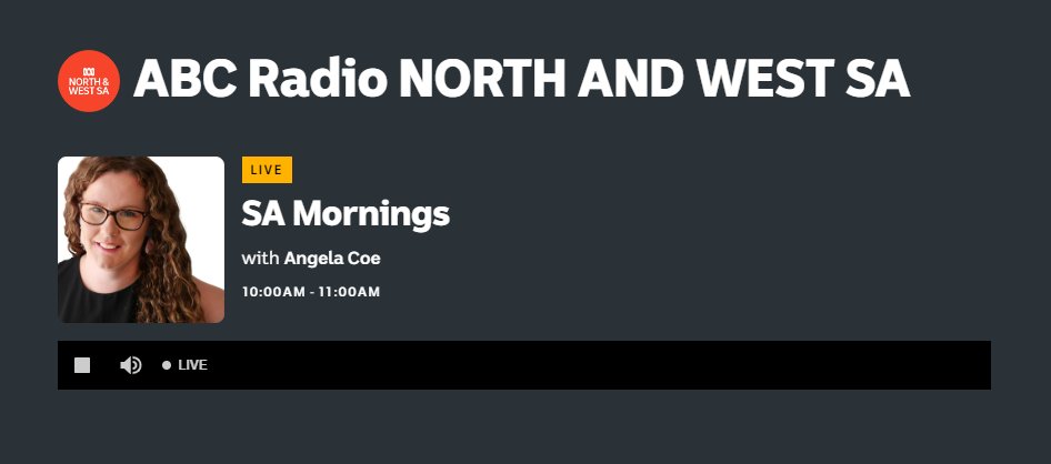 RePaDD1's tweet image. RePaDD Research Fellow @JavanparastSara appeared on #ABCRadio (Regional SA) this morning to discuss the Inquiry into the recognition of #UnpaidCarers. 

It was an insightful listen about research into unpaid carers' needs and issues of support - especially in regional areas.