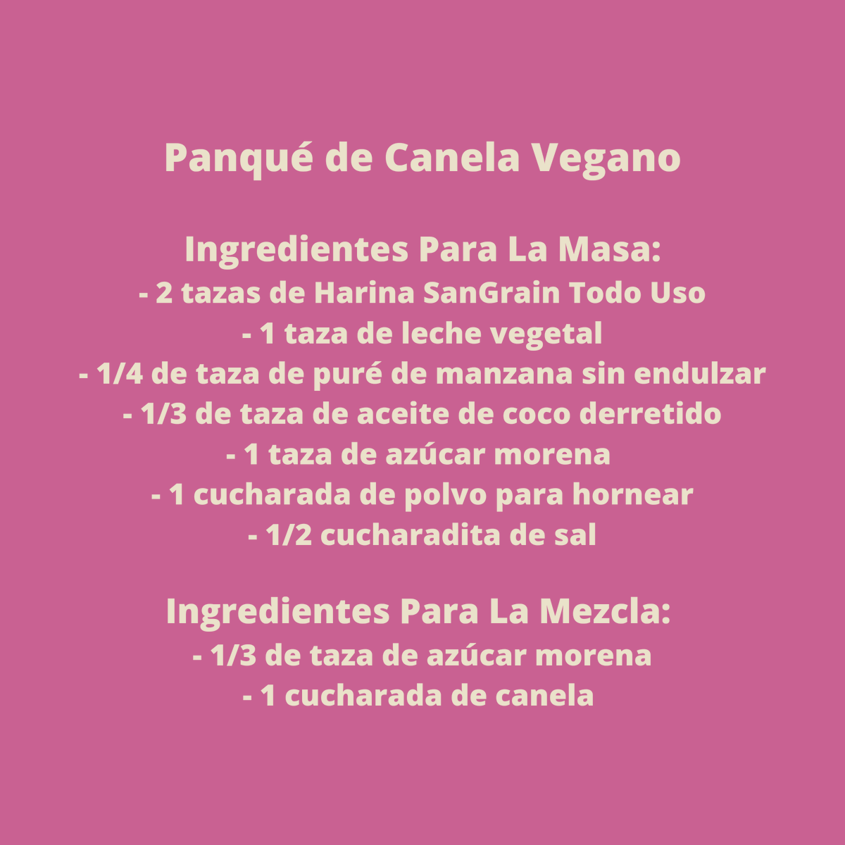 dustofgrains's tweet photo. Panque De Canela Vegano
#veganhour #glutenfree #dessert #HealthyEating https://t.co/jFBih1SXx3