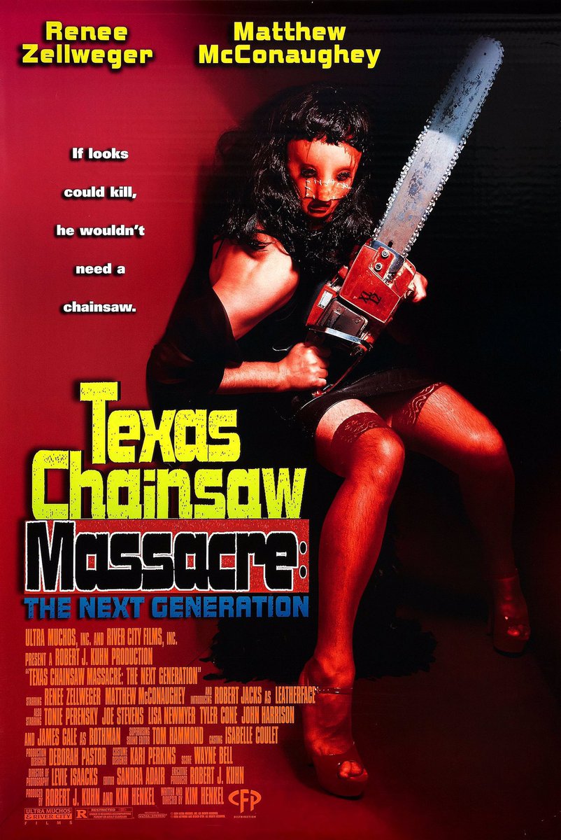 FilmNewsNos's tweet photo. 🎬MOVIE HISTORY: 26 years ago today, August 29, 1997, the movie ‘Texas Chainsaw Massacre: The Next Generation’ opened in theaters!
#ReneeZellweger #MatthewMcConaughey #RobertJacks #ToniePerensky #JoeStevens #LisaMarieNewmyer #JohnHarrison #TylerConeJamesGale #DebraMarshall https://t.co/bQlJnXKjUx