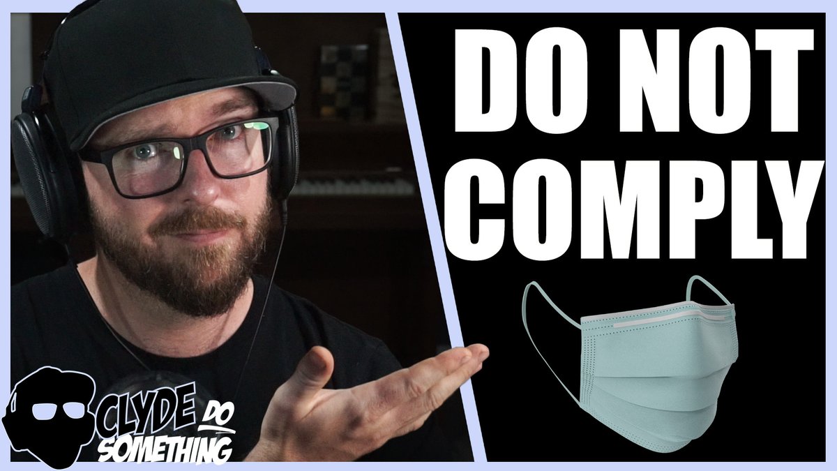 ClydeDoSomethin's tweet photo. DO NOT COMPLY Trends as Mask Mandates Start Making a Come Back

https://t.co/SQKpziXzXQ
Video Link 👆👆👆👆

#DONOTCOMPLY https://t.co/PjH7F0Mv9Z