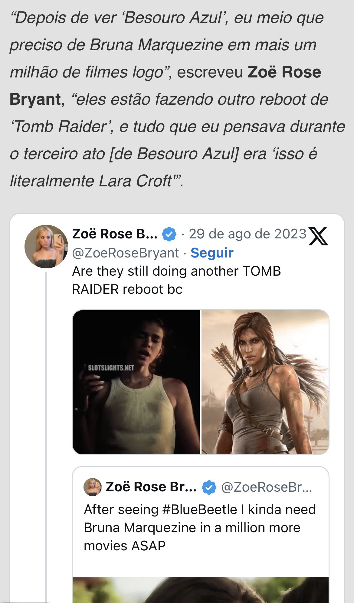 Crítica internacional quer Bruna Marquezine como Lara Croft em 'Tomb Raider