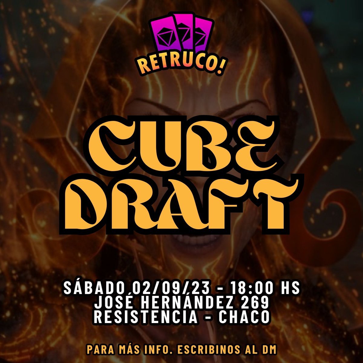 re_retruco's tweet photo. Que onda Ñeris? Los esperamos este Sábado para jugar un draftcito en Resis! cualquier duda pregunten al MD 💜  #mtg #cubedraft #español #argentina #chaco #Magic https://t.co/46nVqauuUD
