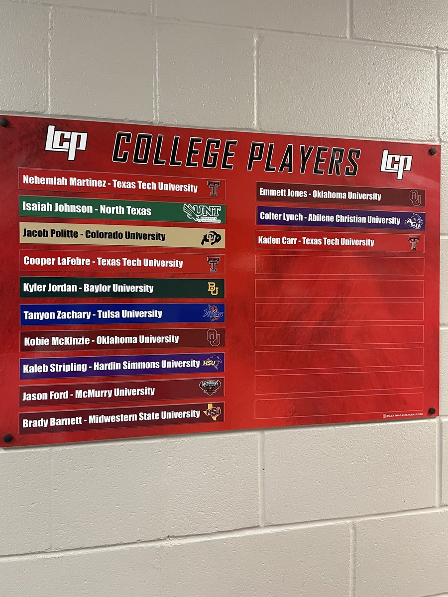 College football kicks off this weekend! We’re proud of our Pirates playing at the next level. Can’t wait to watch y’all play! #recruitLCP