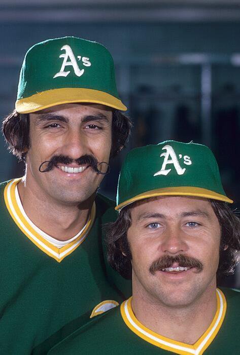 Baseball In Pics on X: Rollie Fingers and Catfish Hunter, 1974   / X