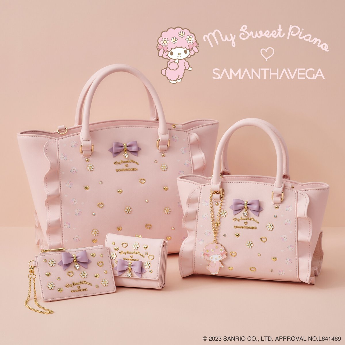 販促用3つ折りＰＯＰ(540mm✕400mm) ピンクスウィーツ　鋳薔薇それから サマンサベガから、マイスウィートピアノとのコラボアイテムが登場