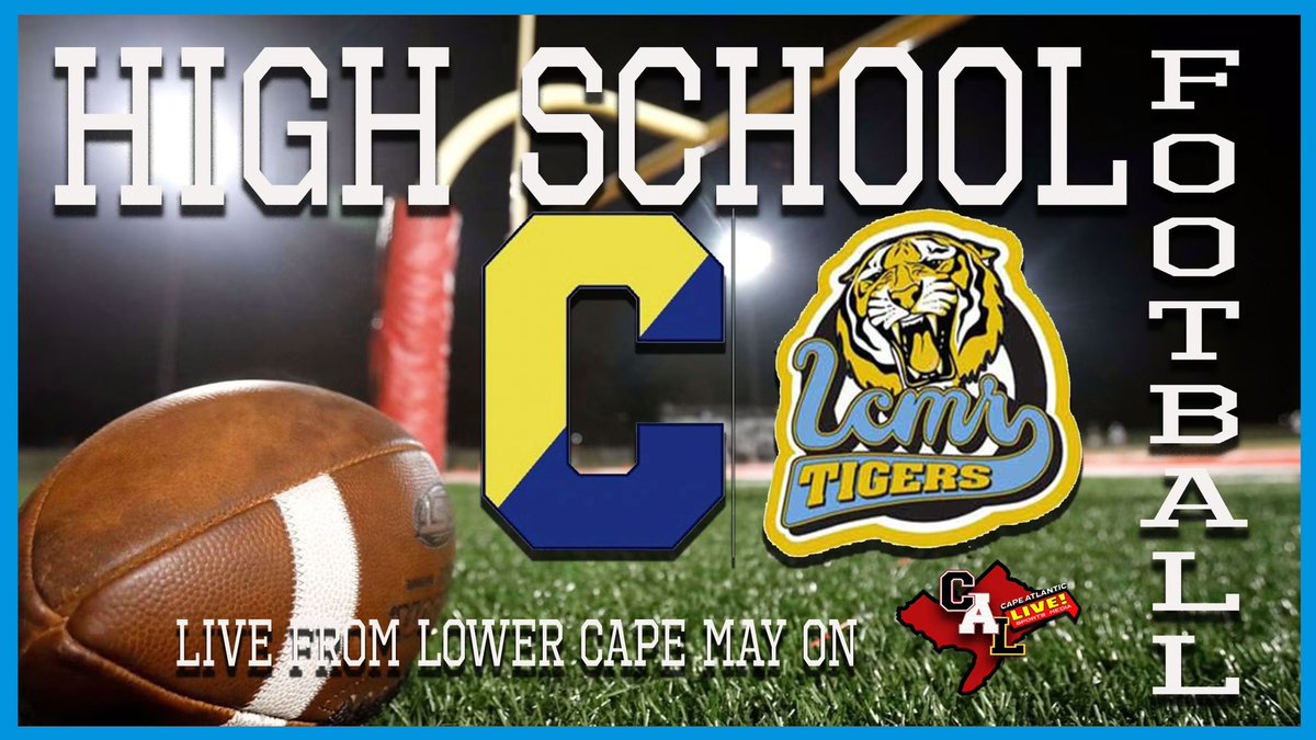 LIVE FOOTBALL BROADCAST
Clayton at <a href="/lcmrfootball/">LCMR Football</a> 
Thu 8/31 - 6 pm
Live video at Cape Atlantic Live YouTube page and CapeAtlanticLive.com. 
#CapeAtlanticLive 
<a href="/coachlbailey/">Lance Bailey</a> <a href="/lowercapemay/">LCMR School District</a> <a href="/CAL_LiveSports/">Cape-Atlantic LIVE Sports Media</a> @TheCALathletics @Buddy_Tarbotton