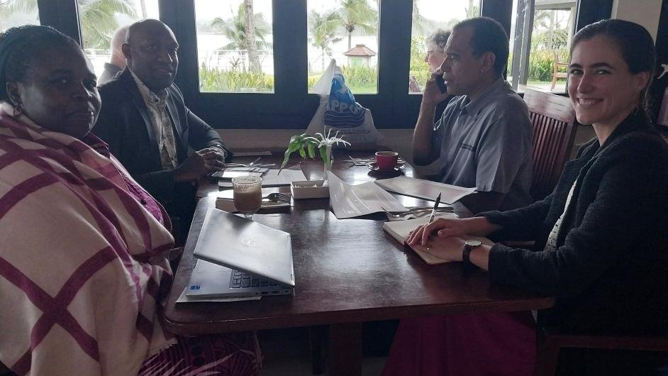 BigOceanMarkets's tweet image. #PIF Trade Advisor Noah Kouback and Trade Policy Officer Ms Holborow meet with Hon. Minister Climate Change Vanuatu @RRegenvanu as part of Implementation of Vision 2050 Strategy and the Pacific Aid for Trade Strategy consultations, with support 
from @juma_jill of #SPIRITproject.