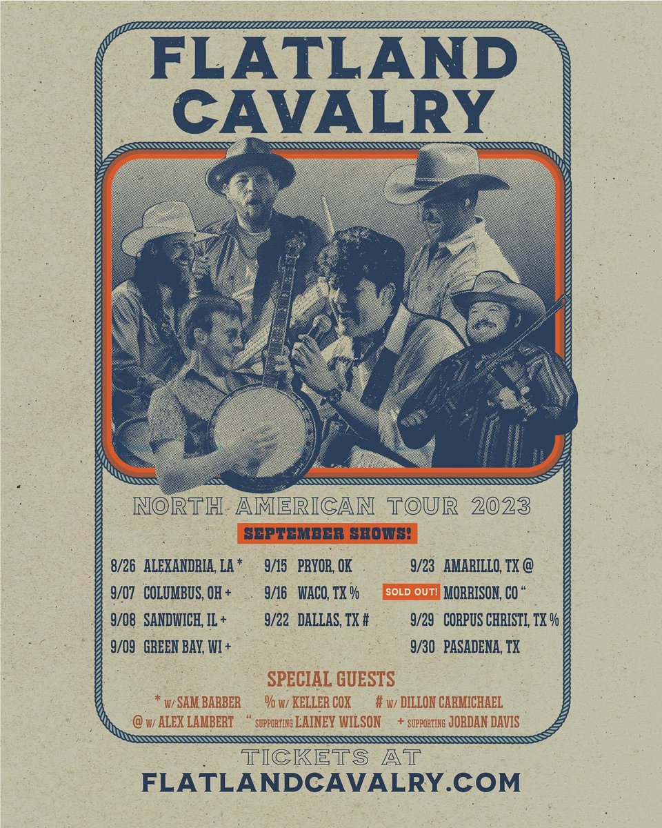 kellertcox's tweet photo. Ever since I could remember summer turns to September and I’m heading on down the road… 🤠🕺🏼🪩
Stoked to be kickin’ off two of these September shows for @flatlandcavalry on their North American Tour!! (link for tickets in bio)
#heregoessomething
📷: Matt Green https://t.co/lRq5kkOZBo