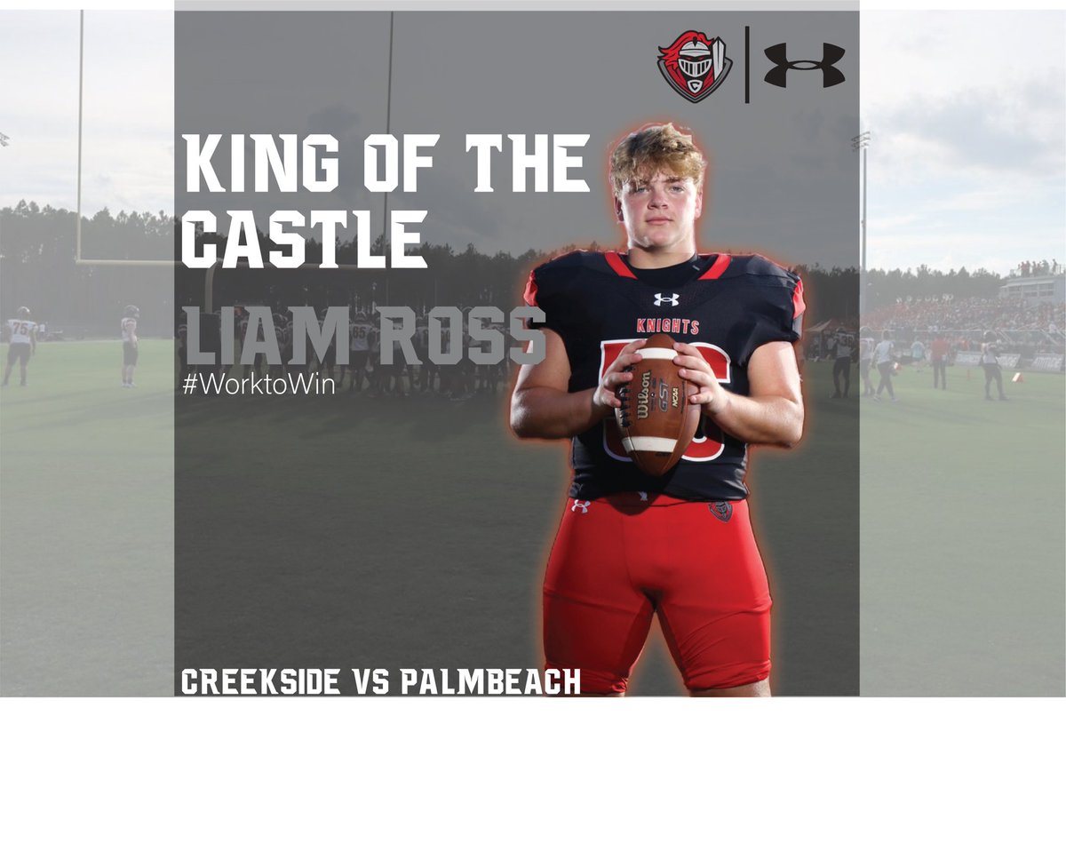 @Creekside_fb Defensive Players of the Game vs Palm Beach Central! MVP: Most Valuable Player King of the Castle: Most Physical Player No Fly Zone: Best DB Defensive MVP: @bryan_padilla4 King of the Castle: @liamross24 No Fly Zone: Kayden Vimoktayon #WorkToWin #TakeOver23