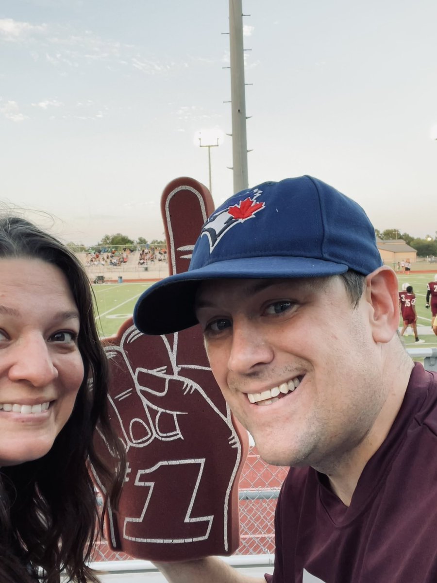 HistoryWithHolt's tweet photo. It’s football night @WunderlichKISD!! Excited to cheer on our 8th grade Wildcats!! #wildcatnation https://t.co/wvKdm4bgKf