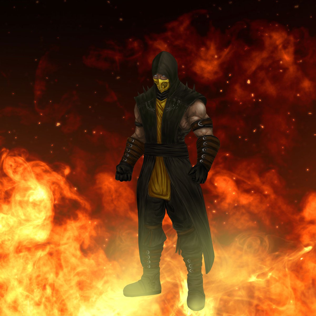 Done with 'Scorpion Mortal Kombat' art piece "CLIENT SATISFIED" <a href="/lumpiaboi2003/">Bolteco0L</a> ☺️I hope you all like it and if anyone need legit quality artwork just let me know!📷 #illustration #art #characterart #illustrationart #GraphicDesign #Graphic #coverart #OC #artist #commissionsopen