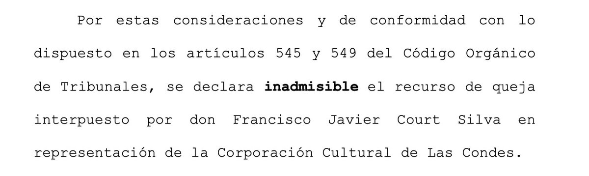 a_transparente's tweet photo. [1/8] ¡Ganamos en Corte Suprema! Se rectificó fallo de Corte de Apelaciones que obliga a la Corporación Cultural de #LasCondes a entregar información. Este gol de la #transparencia es gracias al aporte de nuestros socios y socias, y quienes nos ayudan a difundir. Abrimos hilo: https://t.co/ssuHPMNyXO