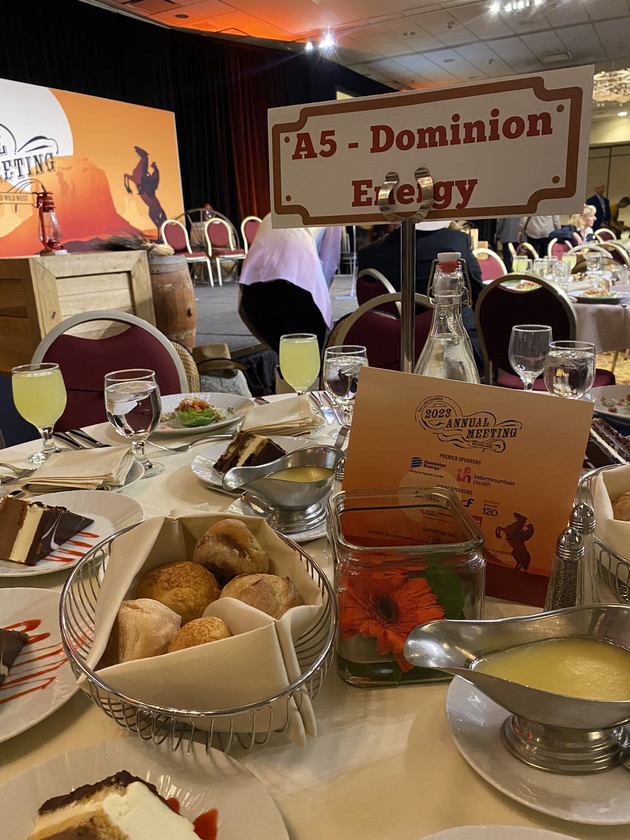The <a href="/saltlakechamber/">Salt Lake Chamber</a> annual meeting today was wild- wild, wild west that is. 🤠 Congrats to all the Chamber Champions, individuals and businesses that won awards today. The collaboration in Utah is top notch and <a href="/DominionEnergy/">Dominion Energy</a> is proud to be surrounded by so much talent!
