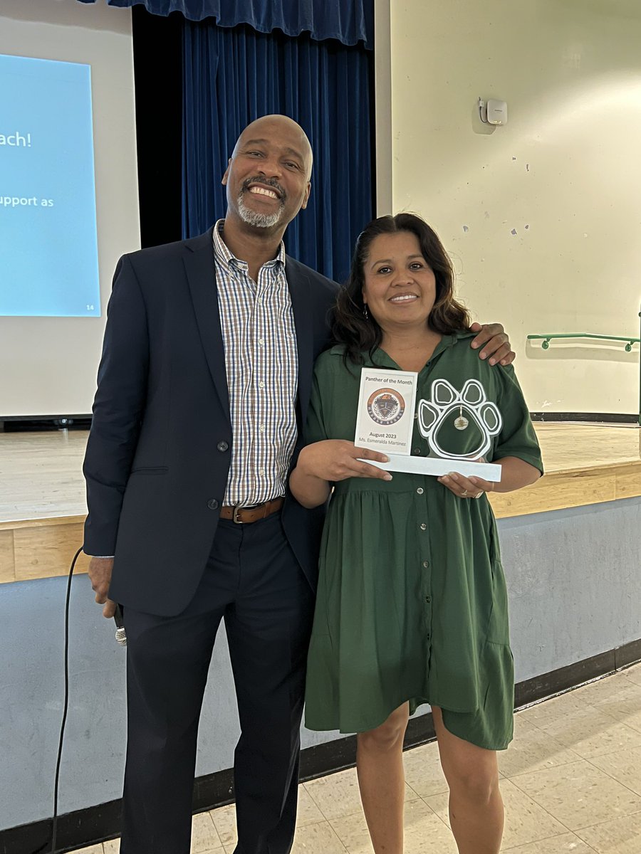 sdmpanthers's tweet photo. 🐾August Staff Panther of the Month 🐾
Congrats Ms. E. Martinez our Reading Coach!
She has been doing outstanding work leading the Literacy Department. Thank you for all that you do! #YourBestChoiceMDCPS @MDCPS @MDCPSSouth @SuptDotres https://t.co/UzGZDGnLJ8
