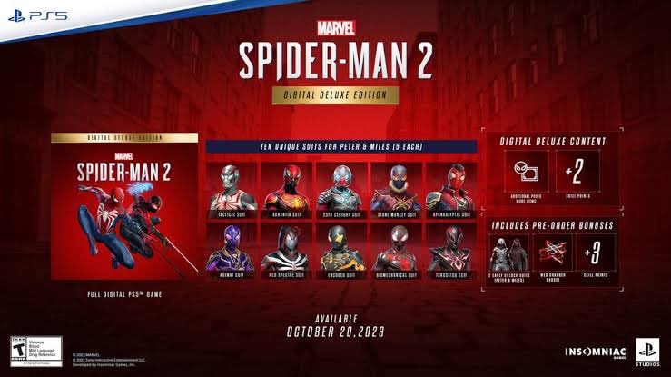 _________🕷️ Giveaway 🕷️_____________

Spider-Man 2 Digital Deluxe Edition 

On My 📌 Post Please :

▫️Like
▫️Follow
▫️Repost

Winner Will Be Announced 18th October 

#PS5 #SpiderMan2 #Giveaway