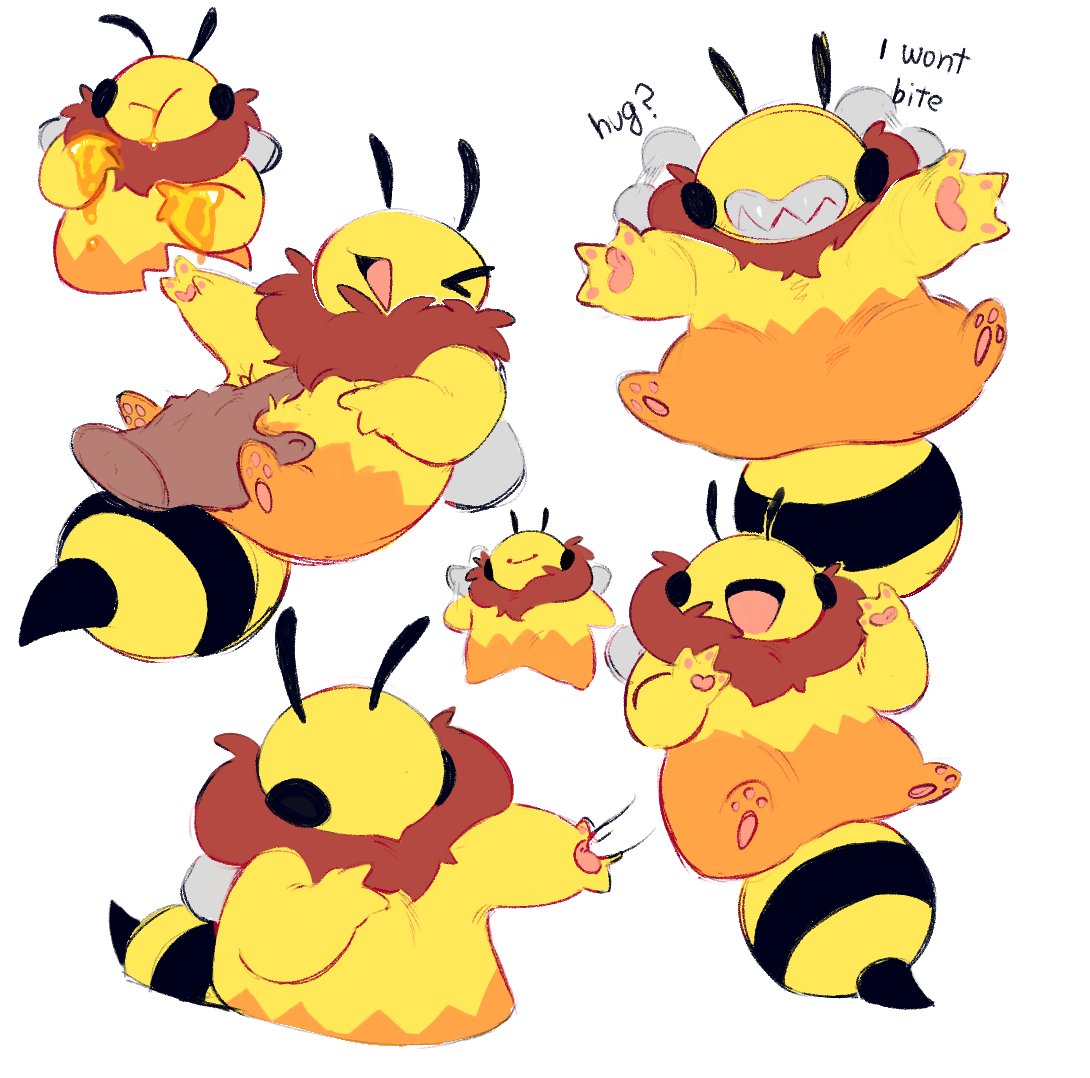 「doodles of my dumb bee 」|Hana 🔞 COMMISSIONS CLOSEDのイラスト