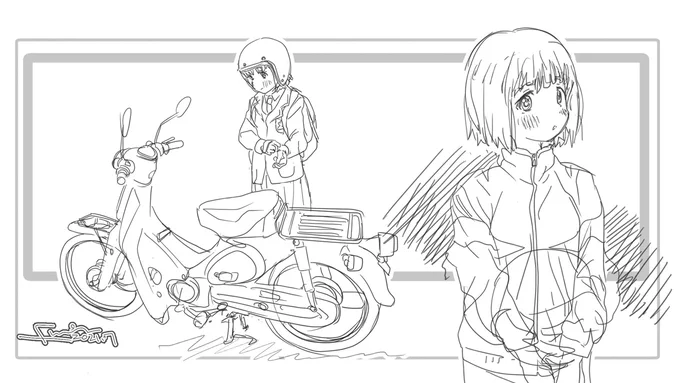自分も最初は真面目に小熊ちゃんを描いていましたが 
