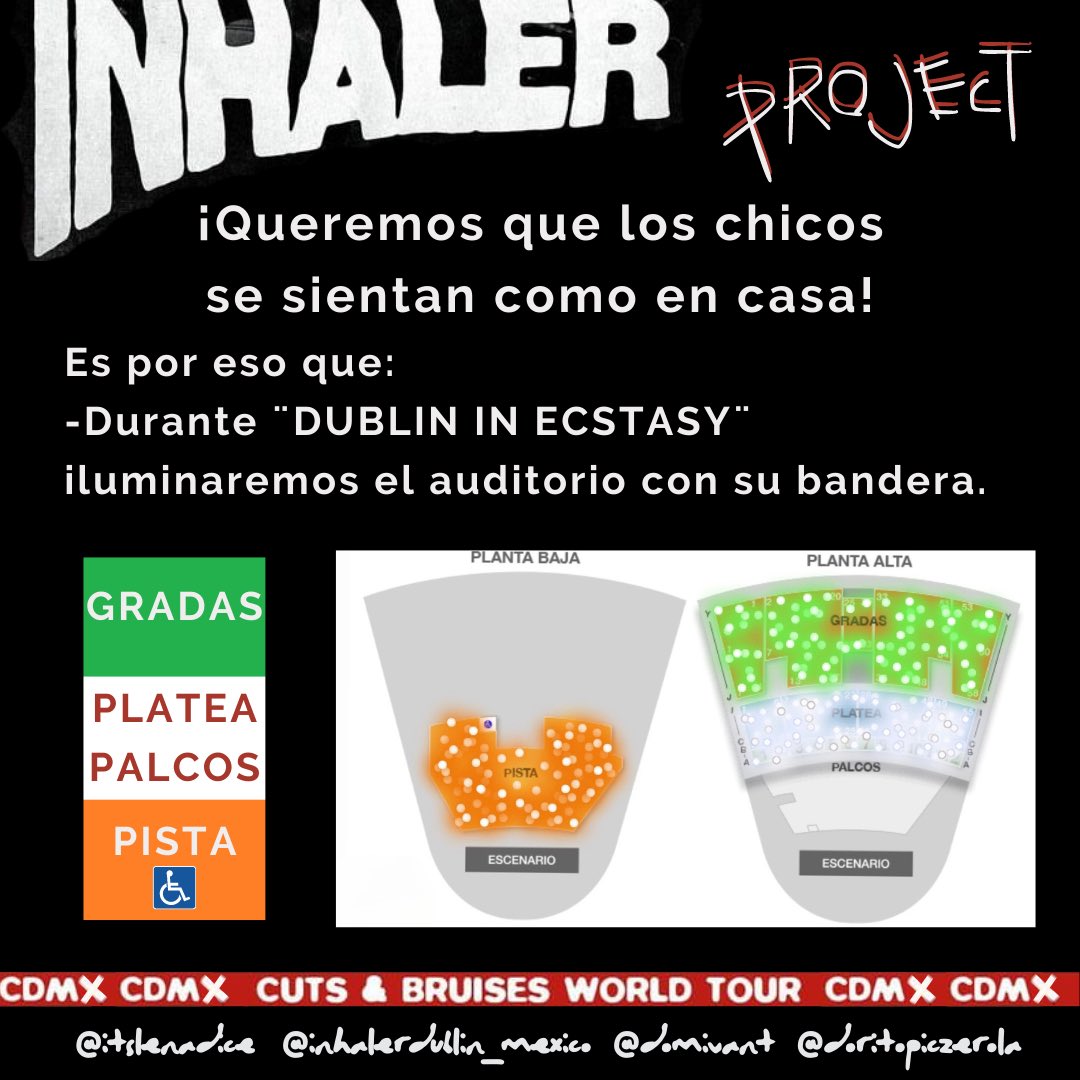 InhalerMexico's tweet image. FAN PROJECT CDMX 13 septiembre AUDITORIO BB @InhalerDublin