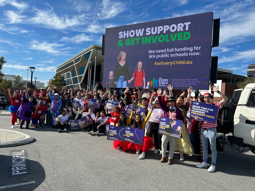 One more book week photo @ Alkimos College, WA.

As we celebrate our favorite characters, let's remember the real life heroes - teachers &amp; specialist support staff.

Support fully funded public schools so that they can meet the needs of every child in their school. #auspol #wapol