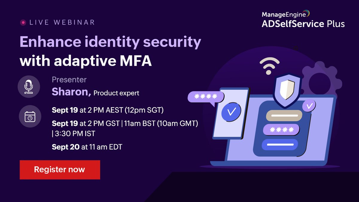 10infinity_my's tweet photo. Join our webinar to discover how adaptive MFA safeguards against breaches in the digital age.

https://t.co/PJd4wejo4k https://t.co/ewZE9Wj2OF