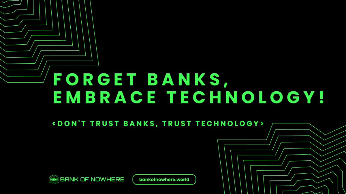 Bank of Nowhere 🏦 tweet media