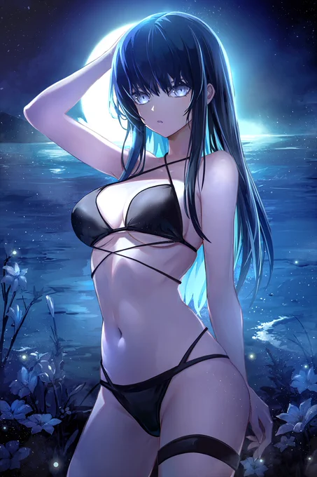 アリウスの夜涼み#ブルアカ#錠前サオリ 
