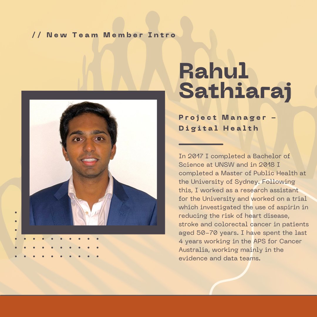 WARC_USYD's tweet photo. 🎉We are incredibly excited to welcome our new Digital Health 🤳🩺 Project Manager! We know Rahul will make an outstanding and valuable member of #TeamWARC 🌱
@clara_chow
@syd_health
#usyd