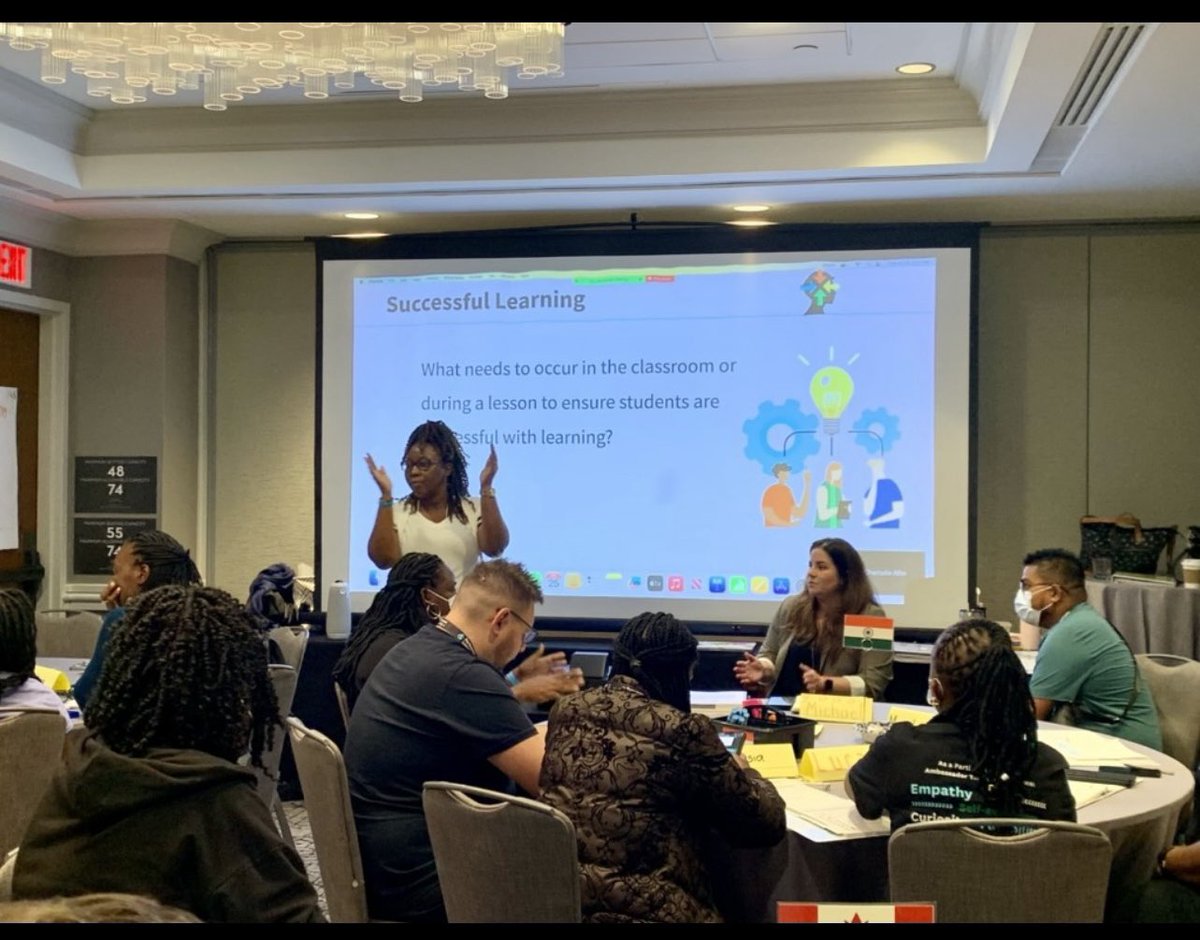 TaviannaPrince's tweet photo. Celebration time 🎉🎉🎉🎉🎉 !!! It was a fantastic privilege to be able to share my experience with the in coming ambassador teachers during their orientation session in DC. Badge received yeahhhhh!!! #UnitingOurWorld @ParticipateLrng https://t.co/i6dsCBNvJu