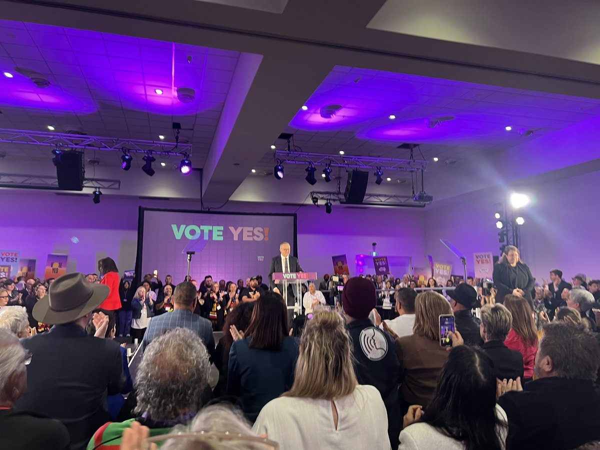 Breaking: Voice to parliament referendum locked in for October 14, <a href="/AlboMP/">Anthony Albanese</a> has confirmed. <a href="/FinancialReview/">Financial Review</a>