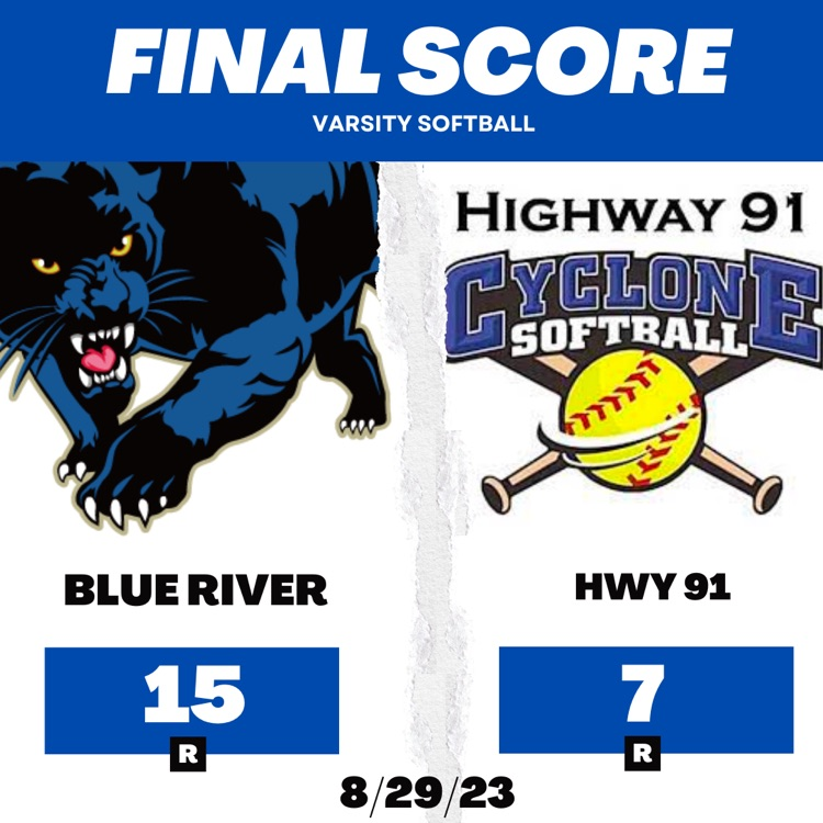 srchuskies's tweet photo. The Blue River Panthers pull away from Highway 91 after a grand slam hit by Riley Carter in the fifth inning. W number two for the Panthers! https://t.co/nFMfBe2bi4