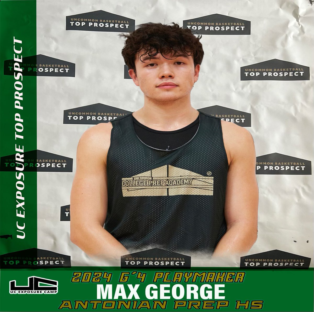 UC_Exposure's tweet photo. SA Camp "Top Prospect" @Max15George is a tough matchup on Offense w/ the physicality to post wings up or take Bigs off the bounce!  Listed by college coaches on staff as NAIA/NCAA D2 Level Prospect.  #UCExposure #EarlyLead #VersatileSF @AntonianBBall @RudyJBernal1 @GASOTim https://t.co/UCmNLhJ3cy