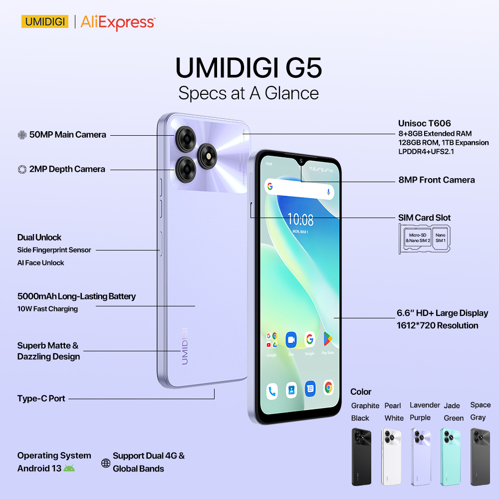 umidigi's tweet photo. 📸🔍 Explore new horizons with the 50MP Ultra-Clear Dual Camera of #UmidigiG5. Combine that with 8+8GB Extended RAM and 128GB ROM, and you've got the perfect formula for amazing memories. 🚀💡#AliExpress828
Buy Now🛒https://t.co/80EruPGXsc
Join Giveaway🎁https://t.co/xwlIiyhuVy https://t.co/ktY97bZXzK