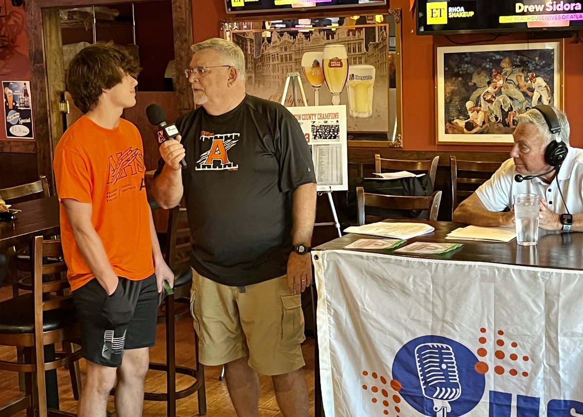 AHS_TDClub's tweet photo. 🎙️ Another great night at @usbnsports Raptor Recap with record attendance! 

⭐️ Congrats to this week’s JV and Freshman @_AHS_Football Players of the Game- Brady Kuhn, @Will_White6 @EthanLisi_ ⭐️

#WorkWins #TheTraditionContinues https://t.co/VAYoqnpuva