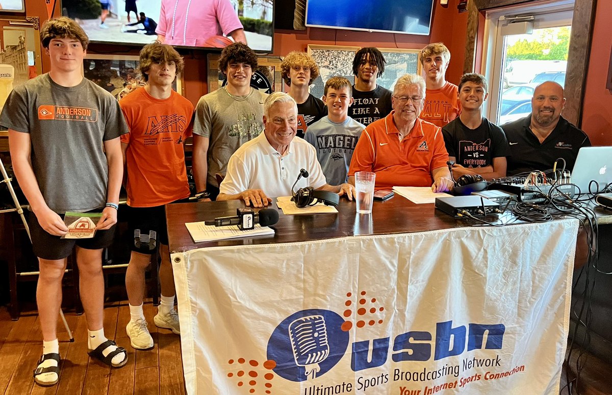 🎙️ Another great night at <a href="/usbnsports/">USBN</a> Raptor Recap with record attendance! 

⭐️ Congrats to this week’s JV and Freshman <a href="/_AHS_Football/">Anderson Football</a> Players of the Game- Brady Kuhn, <a href="/Will_White6/">Will White</a> <a href="/EthanLisi_/">Ethan Lisi</a> ⭐️

#WorkWins #TheTraditionContinues
