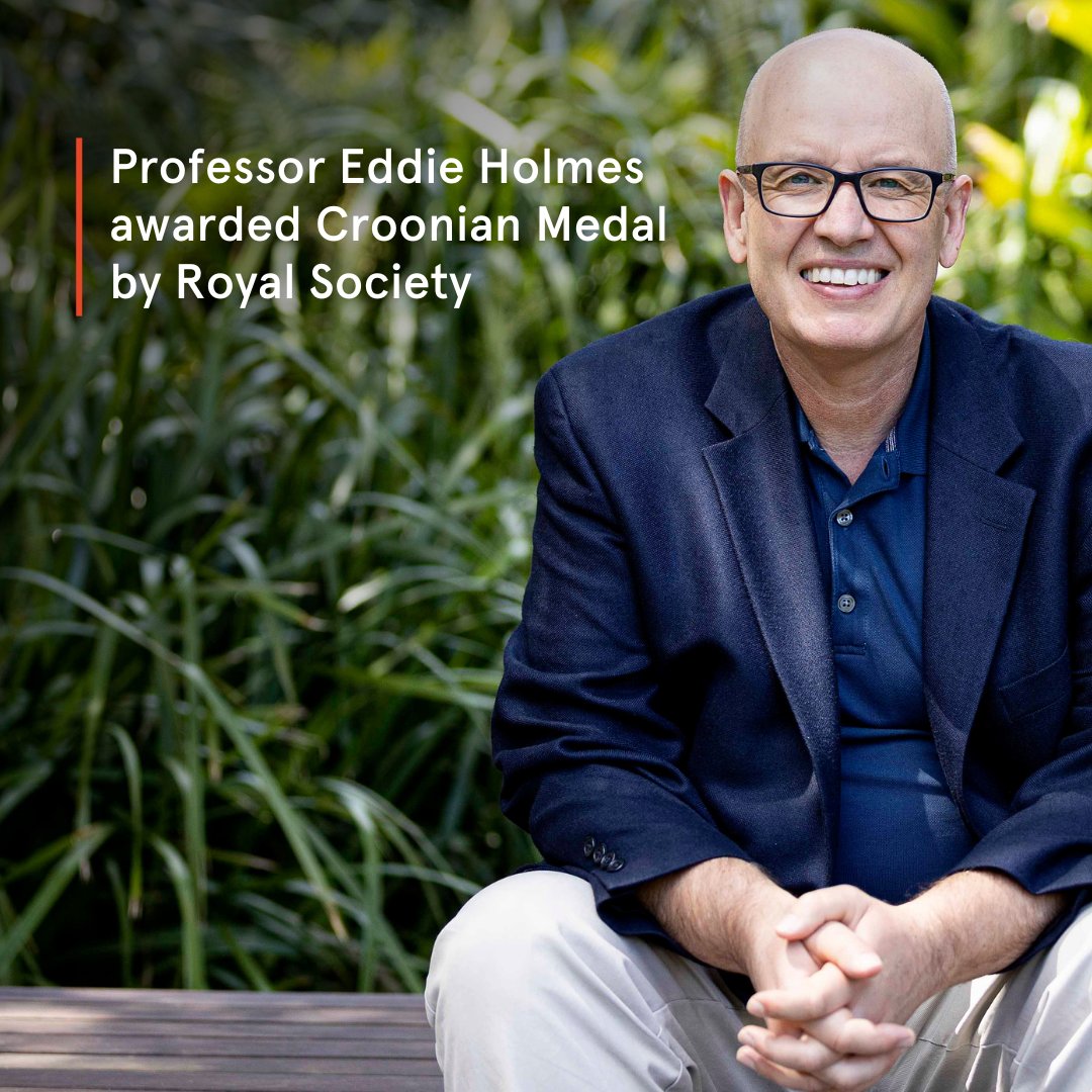 Congratulations to Professor Eddie Holmes on being awarded the Croonian Medal by <a href="/royalsociety/">The Royal Society</a> for his exemplary research in virus evolution and emergence. 👏  

Learn more: sydneyuni.co/3OUGovS

#LeadershipForGood #RSMedals