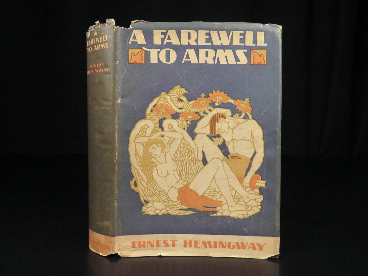 SchilbRareBooks's tweet image. 1929 Ernest Hemingway's "A Farewell to Arms". ow.ly/GFNf50PFqyb

#WorldWar #DustJacket #Military #Hemingway #RareBooks #SchilbAntiquarian #Story #Books #Reading #History #VintageBooks #Bibliophile #OldBooks #BookHaul #Booktok #InstaBooks #Bookstagram #BookHunters