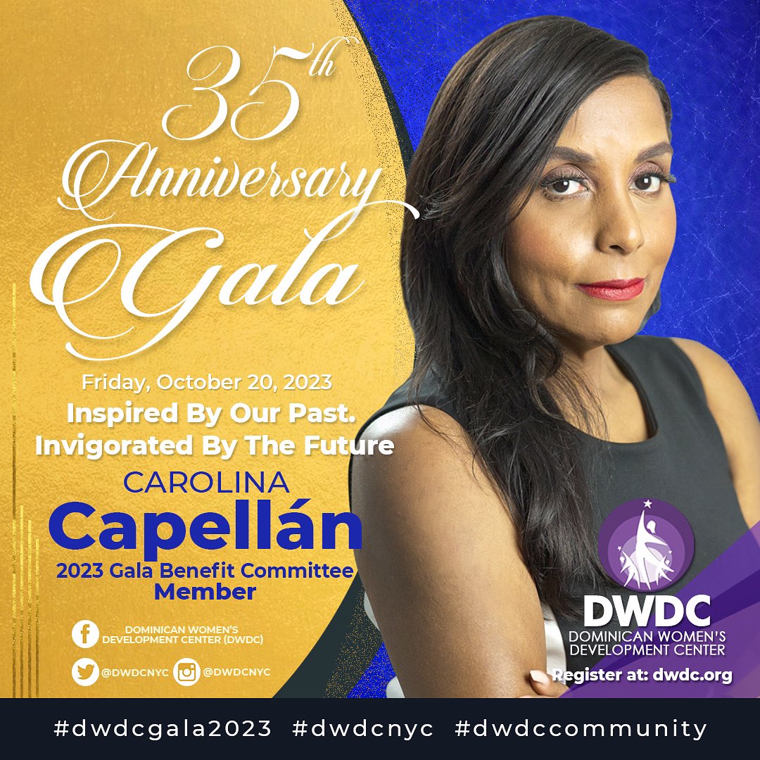 A reason why you should invest into #DWDC: 35 years of unwavering commitment to a community we are honored to serve. Our Gala Member Carolina Capellán invites you to our 35th Anniversary Gala: on Friday, October 20, 2023. Buy your ticket now: fundraise.givesmart.com/e/sRc7Rg?vid=1…